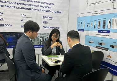 鴻嘉利新能源亮相韓國展會，為全球充電行業(yè)貢獻(xiàn)“中國力量”(圖4)