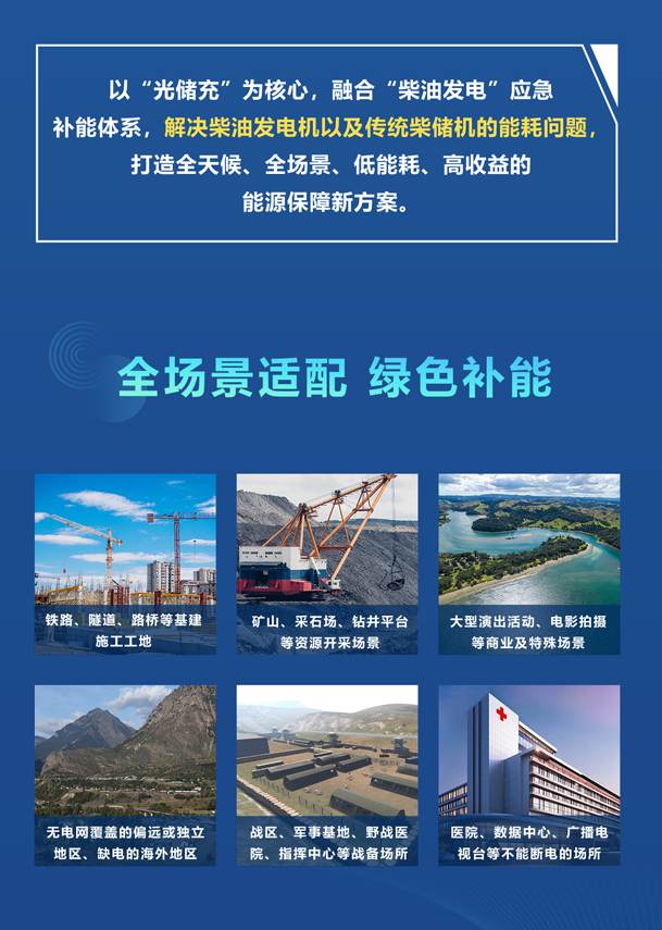 綠色能源升級(jí)整體解決方案，光柴儲(chǔ)一體化設(shè)備震撼發(fā)布！能源升級(jí)不斷電，綠色施工向未來(lái)!(圖2)